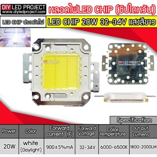 หลอดไฟส่องสว่าง หลอดไฟ Led Chip 10W 20W 30W 50W 100W แสงสีขาว,สีวอร์มไวท์