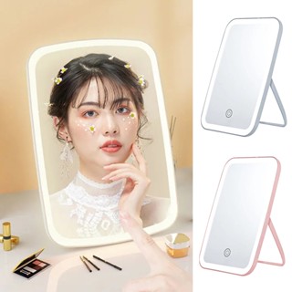 กระจกแต่งหน้า LED 3 สีอ่อนปรับมุมได้ HD พร้อมขายึด  Makeup Mirror