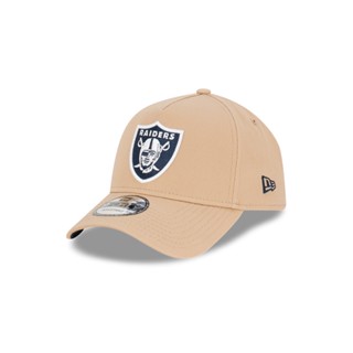 NEW ERA หมวกรุ่น 9FORTY AFRAME CAMEL OCEANSIDE SIDEHIT OAKLAND RAIDERS BROWN