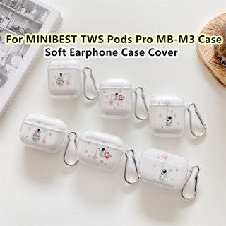 【คุณภาพสูง】เคสหูฟัง แบบนิ่ม ลายการ์ตูน สําหรับ MINIBEST TWS Pods Pro MB-M3 MINIBEST TWS Pods Pro MB-M3