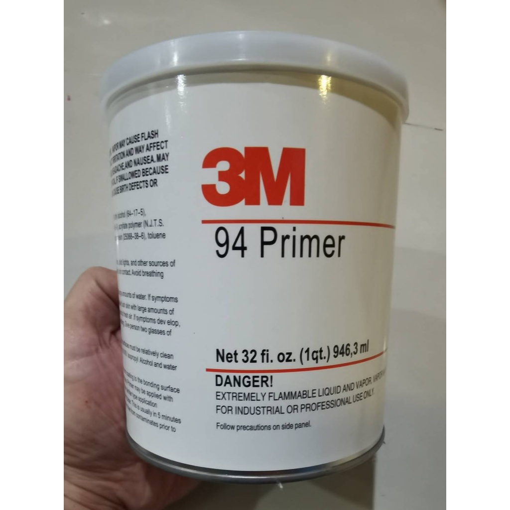 *ส่งเร้ว* 3M  1กระป๋อง  น้ำยาช่วยการยึดเกาะผิวขอบงานสติกเกอร์ Primer 94 ขนาด 1QT./ 1 กระป๋อง *****