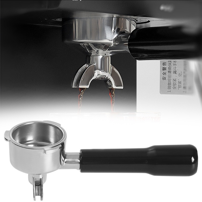 Win 51mm Coffee Portafilter Filter Handle Double Spout Bottomed for Espresso Machine