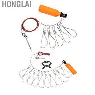 Honglai Fish Wire Rope Lock PVC Wrap Portable Live Fish Lock Dry Quickly with Tapered  for Reservoir