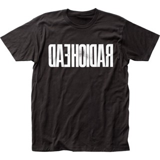 ขายดี เสื้อยืดผ้าฝ้ายนิ่ม พิมพ์ลายโลโก้ Radiohead Backwards Organic Made In Usa Diy สําหรับผู้ชาย 434094