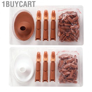 1buycart Nail Art Practice Finger  Simulating False Training Finger Flexible Joints Stable with Base for Home for Beginner