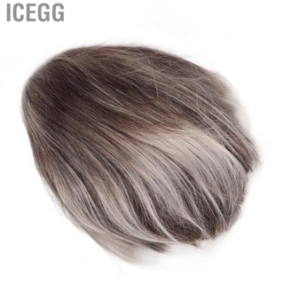 Icegg Male Synthetic Wig  Adjustable Vintage Elegant Men Short Wig  for Cosplay for Middle Aged Women