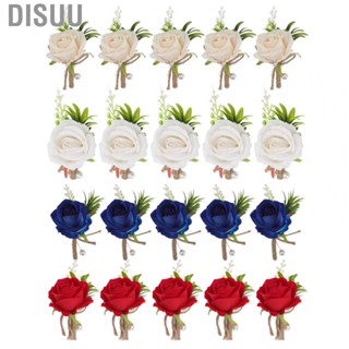 Disuu Wedding Boutonniere  Korean Style 5PCS Wedding Corsage Rose  for Groom