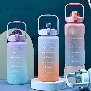 ขวดน้ําแกลลอน ปลอด BPA ขนาด 2 ลิตร ป้องกันการรั่วไหล สําหรับฟิตเนส ยิม กีฬากลางแจ้ง