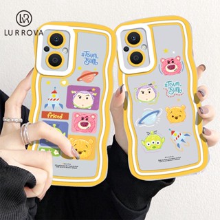 เคส OPPO A78 5G A17 A57 2022 4G A77 5G A77S A55 A17K A16 A15 A54 A12 A3S A5 A7 A5S A15S A31 A53 A9 2020 A96 A76 เคสโทรศัพท์ซิลิโคนลายหมีพูห์สไตล์วรรณกรรม