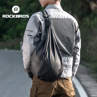【TH Delivery】ROCKBROS กระเป๋าเก็บหมวกกันน็อคมอเตอร์ไซค์ ขนาดใหญ่ จุของได้เยอะ แบบพกพา สามารถปรับได้