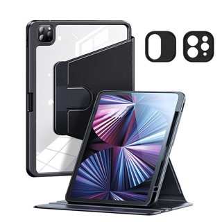 เคสอะคริลิคใส แบบแข็ง หมุนได้ 360 องศา สําหรับ iPad 9th Generation 10.29 10.5 M1 Pro 11 2021 7th 8th 9th Generation Air 2 1 9.7 Pro 12.9 iPad air4 Air 5 10.9 2022 2021