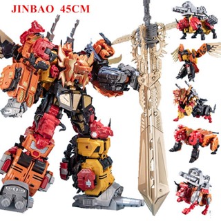 Jinbao โมเดลหุ่นยนต์ Devastator Transformation 5 IN 1 ABS 45 ซม. ของเล่นสําหรับเด็ก