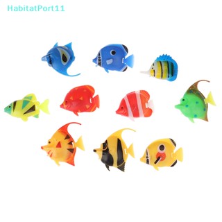 Habitatport ธงปลอม สําหรับตกแต่งตู้ปลา 10 ชิ้น