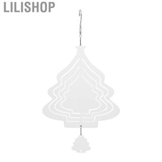 Lilishop Wind Chimes Decoration Christmas Tree Shaped Wind Chimes Pendant for