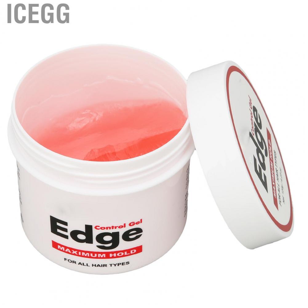(Ready Stock) Icegg Edge Control Gel Edge Gel Long Lasting 120g Edge Control ส่วนผสมออร์แกนิกสำหรับผู้หญิง