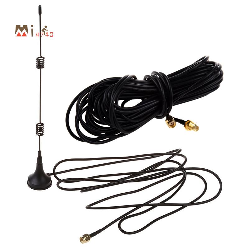 สายเคเบิลขยายเสาอากาศ WiFi RP-SMa 9 เมตร 1 ชิ้น สําหรับเราเตอร์ Wi-Fi D-Link และเสาอากาศบูสเตอร์ WiFi 7DBi 2.4GHz 1 ชิ้น สําหรับ Lan WLAN