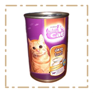 Catty Cat อาหารแมว รส ปลาทูในเกรวี่ 400 กรัม/กระป๋อง CF31