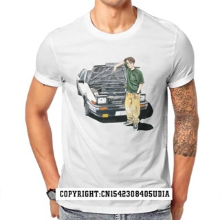 เสื้อยืด ขนาดใหญ่ พิมพ์ลายอนิเมะ Initial D Ae86 Takumi Fujiwara Ituki สําหรับผู้ชาย