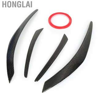 Honglai Taillight Eyebrows  Heat Resistant Colorfast Carbon Fiber Rear Light Eyelids  for Cars