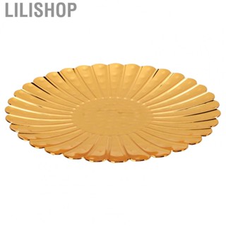 Lilishop Fruit Dish  Oxidation Resistant Gold Fruit Tray  for Kitchen Tables