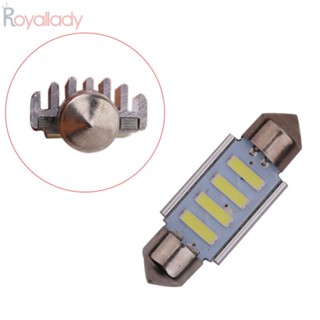 #ROYALLADY#LED หลอดไฟติดป้ายทะเบียนรถยนต์ พลังงานต่ํา สว่างมาก 31/36 มม. 7020