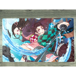 Yugioh Kimetsu no Yaiba Playmat CCG TCG Mat Kamado Nezuko Kamado Tanjirou แผ่นรองเมาส์