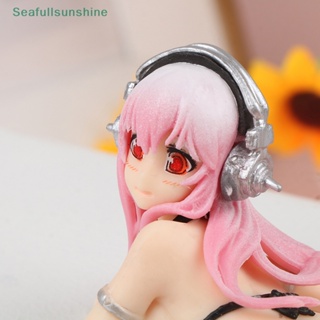 Seaf&gt; โมเดลฟิกเกอร์ PVC Super Sonico ขนาด 12 ซม. สไตล์ญี่ปุ่น