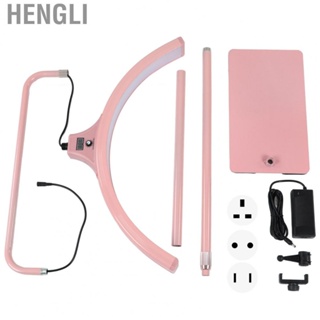 Hengli Beauty Salon Light  Adjustable Brightness 23 Inch Half Moon  Lamp with Phone Holder for Live Teaching