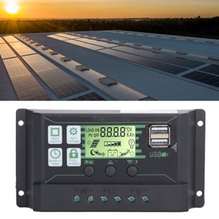 Fitness Life PWM Solar Charge Controller Regulator จอแสดงผล LCD สำหรับเปิด AGM GEL แบตเตอรี่ 12V 24V 100A 2 USB PV แผงควบคุม