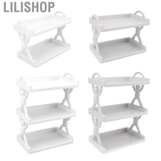 Lilishop Wall Mounted Shelf  Sturdy Simple Style Multipurpose Multi Layer Wall Mounted Storage Rack  for Kitchen for  for Cosmetics for Toiletries