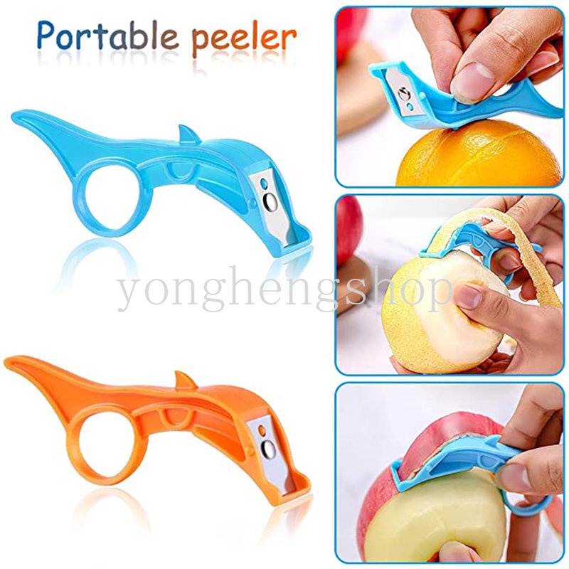2 IN 1 เครื่องปอกเปลือกผลไม้ แอปเปิ้ล ส้ม สเตนเลส แบบพกพา แมนนวล เครื่องมือปอกเปลือกผัก มันฝรั่ง กบไสโรตารี่ อุปกรณ์สําหรับลูกแมว