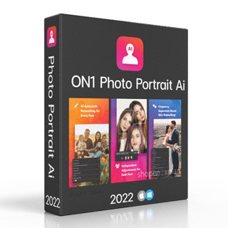 ON1 Portrait AI 2022.5  WIN/MAC  | Full Lifetime | โปรแกรมแต่งรูปภาพ รีทัชภาพ Portrait [ตัวเต็ม] [ถาวร] 🔥