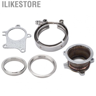 Ilikestore Downpipe Flange To 3in V Band Clamp  Downpipe Flange Kit V‑Band Flange 5  Iron + Aluminum Alloy for T3 / T4