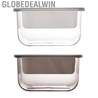 Globedealwin Toilet Paper Holder  Convenient Pull Out Type Adhesive Tissue Box Holder Transparent Extra Storage  for Home Bathroom Desk Bedroom