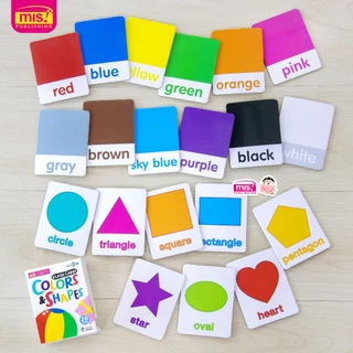 แฟลชการ์ด Flash Cards Colors & Shapes เรียนรู้สีสันและรูปร่าง ขนาดกะทัดรัด