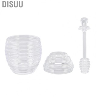 Disuu Bee Shaped Honey Pot Nontoxic  Grade Transparent Honey Pot For Office