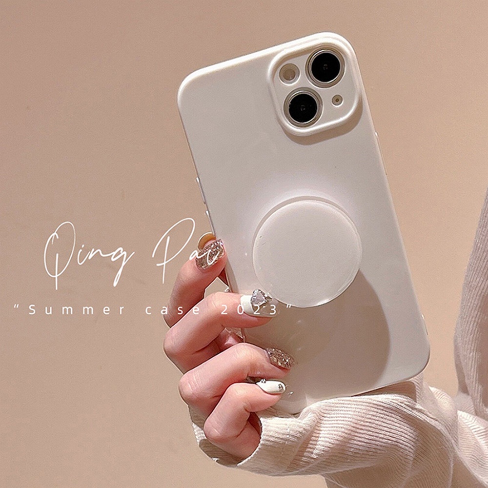 Simple Macaron สีรอบโทรศัพท์ Grips เคสโทรศัพท์สําหรับ IPhone 11 16 15 14 12 13 Pro Max 16 PLUS Glossy Dirt ทนนุ่มโทรศัพท์ปกหลัง ราคา ถูกที่สุด ดีลบีเคเค แกลเลอรีภาพที่ 8