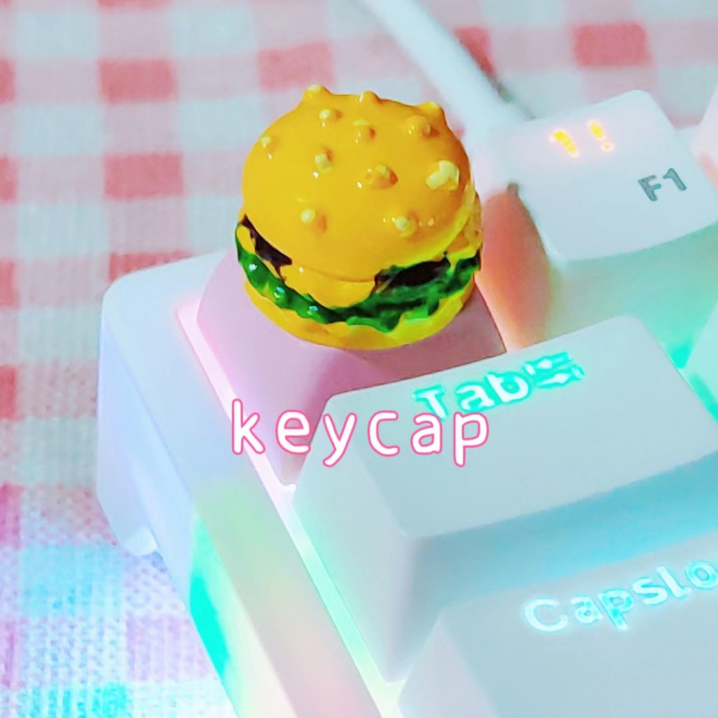 Handmade ที่กําหนดเอง Burger Keycap อาหาร XDA Keycap PBT Keycap สําหรับคีย์บอร์ดแบบกลไก