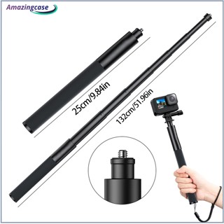 Amaz ไม้เซลฟี่กล้องแอคชั่น พร้อมสายคล้องข้อมือซิลิโคน สําหรับ One Rs X3 Selfie Extension Rod