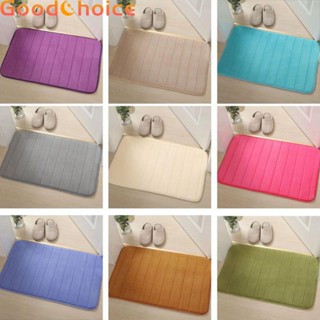 【Good】Toilet Bath Mat Memory Foam Nonslip Pad Toilet Floor Washable Absorbent【Ready Stock】