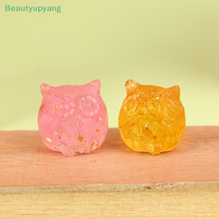 [Beautyupyang] ตุ๊กตานกฮูกคริสตัล ขนาดเล็ก สําหรับตกแต่งบ้านตุ๊กตา