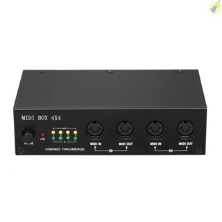 มีสินค้า MIDI อินเตอร์เฟซ USB UM4X4 4 IN 4 Out 64 4i 4o Merge 2i4o 4X4