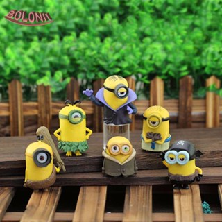 Bo โมเดลฟิกเกอร์ รูปปั้นมินเนี่ยน Despicable Me สําหรับตกแต่งบ้าน 6 ชิ้น 10 ชิ้น 12 ชิ้น