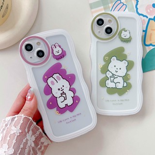 Compatible For iphone 14 13 Mini 12 11 Pro Max X Xs XR Max 6 6S 7 8 Plus Se 11pro 14pro 8plus 7plus 12promax Cartoon Large Wave Phone Case Silicone Soft Cover