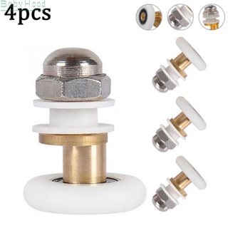 【Big Discounts】Shower Door Rollers 4 * Nylon Outer Wheel Stainless Steel Screw Cap Brand New#BBHOOD