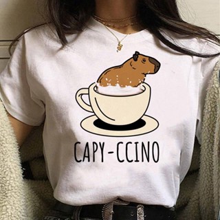 Capybara เสื้อยืด ลายการ์ตูน แนวสตรีท สําหรับผู้หญิง y2k