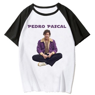 เสื้อยืด พิมพ์ลายอนิเมะ Pedro Pascal top Y2K สไตล์สตรีท สําหรับผู้หญิง