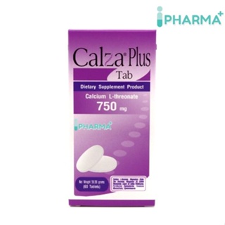 CalZa-Plus Tab แคลซ่า-พลัส แคลเซียม แอล-ทรีโอเนต 750 mg. + แร่ธาตุ แบบเม็ด 60 เม็ด [iPha]