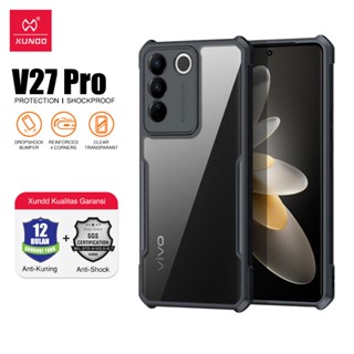 เคส Vivo V27 Pro 5G / V27 5G : เคสกันกระแทก ใส ขอบดำ แบรนด์ Xundd Beatle Series