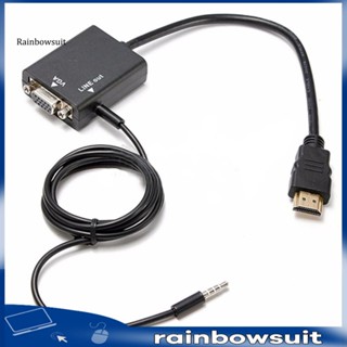 [RB] สายเคเบิลอะแดปเตอร์แปลงวิดีโอ 1080P HDMI เป็น VGA หลายจอแสดงผล สําหรับ PC DVD HDTV